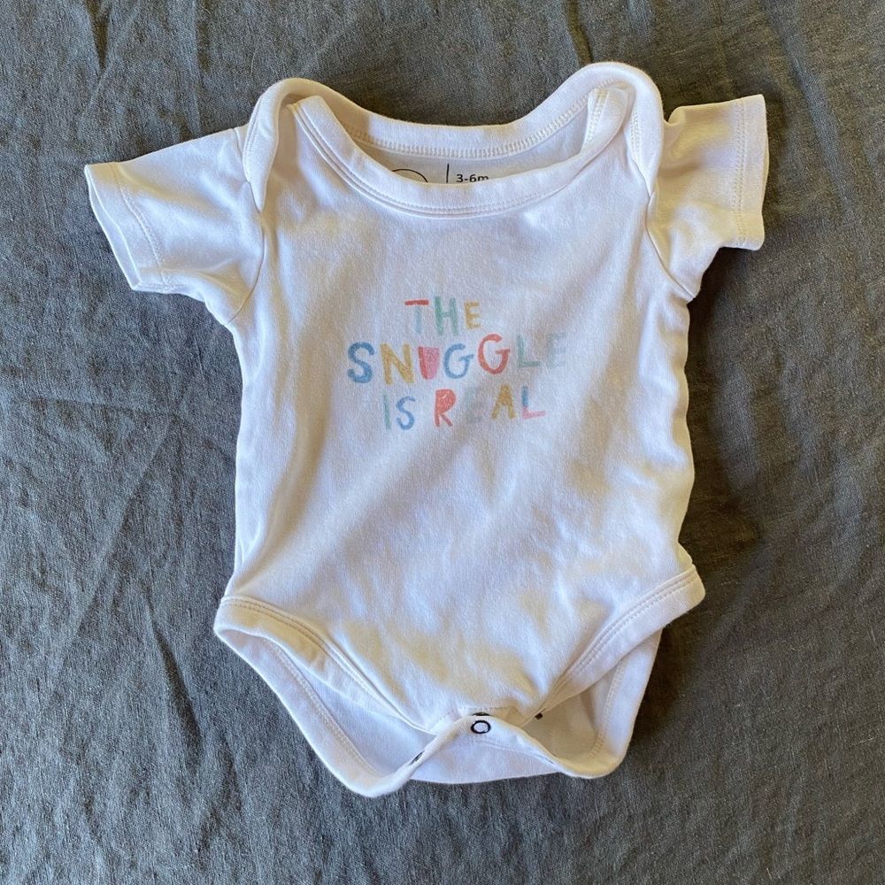 Organic Cotton Emma + Finn Onesie “The Snuggle is Real”